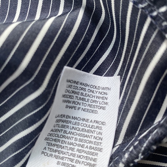 HABITUAL Girl's One-shoulder Striped High-low Dress In Navy - Picture 9 of 13